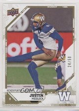 2019 Upper Deck CFL Gold 24/50 Justin Medlock #51 n1u