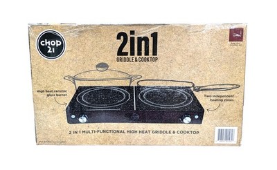 Kalorik Chop 21 2-in-1 Professional 22-inch Nonstick Extra-large CH-GR-52110-CM