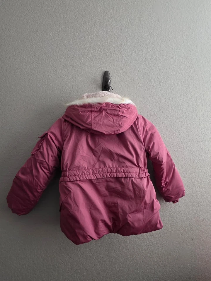 Abrigo acolchado con capucha London Fog para niños talla 6 (L) Foto 3 de 4