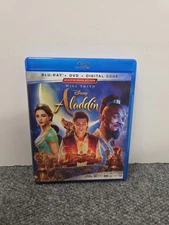 Aladdin (Blu-ray + DVD, 2019) Live Action Disney 