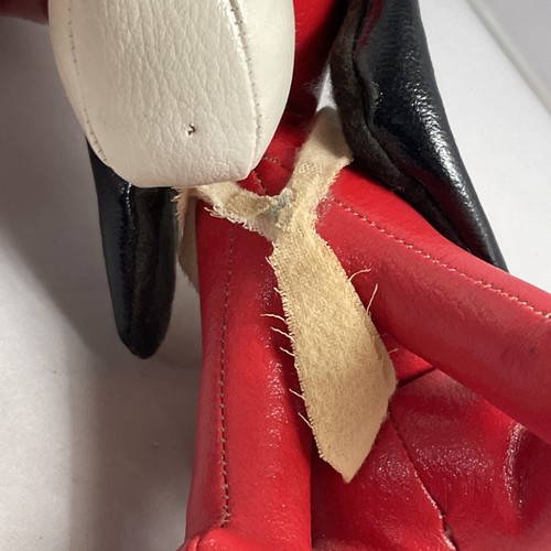 Holiday Fair Vinyl Plush Stuffed Toy Red Dog 1960s Carnival Prize Vintage Japan - Picture 15 of 15