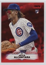 2025 Topps Stadium Club Red Foil Kevin Alcantara Alcántara #91 Rookie RC tw0