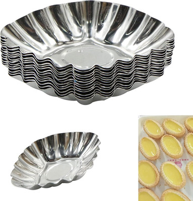 Tarteform Quicheform Egg Tart Edelstahl - Eierkuchenform Mini Törtchenformen För