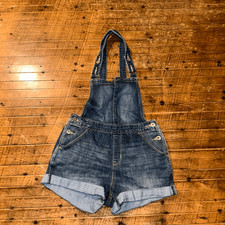 Levi Denizen dark wash classic S denim overall shorts