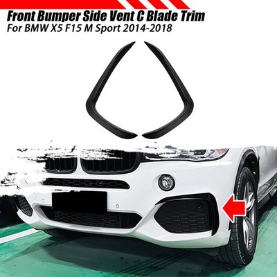 Front Spoiler Stoßstange Aero Flaps Flics Flosse Für BMW X5 F15 M Sport 2014-18