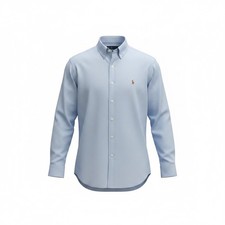 Polo Ralph Lauren Button Up Shirt Mens Classic Fit 16 1/2 Blue Pony Preppy 90s L