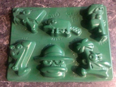 Disney Phineas and Ferb Jello Mold 2012 Kraft Foods 6 Fun Shapes Jello Jigglers