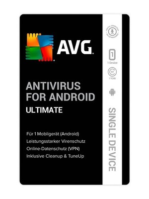 AVG Mobile Ultimate Android|1 Gerät (Handy, Tablet)|1 Jahr|Schnell per eMail|ESD