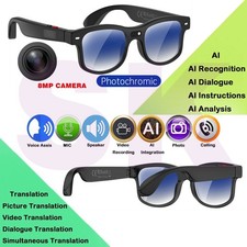 AI smart glasses with Bluetooth and camera and Image and video translate