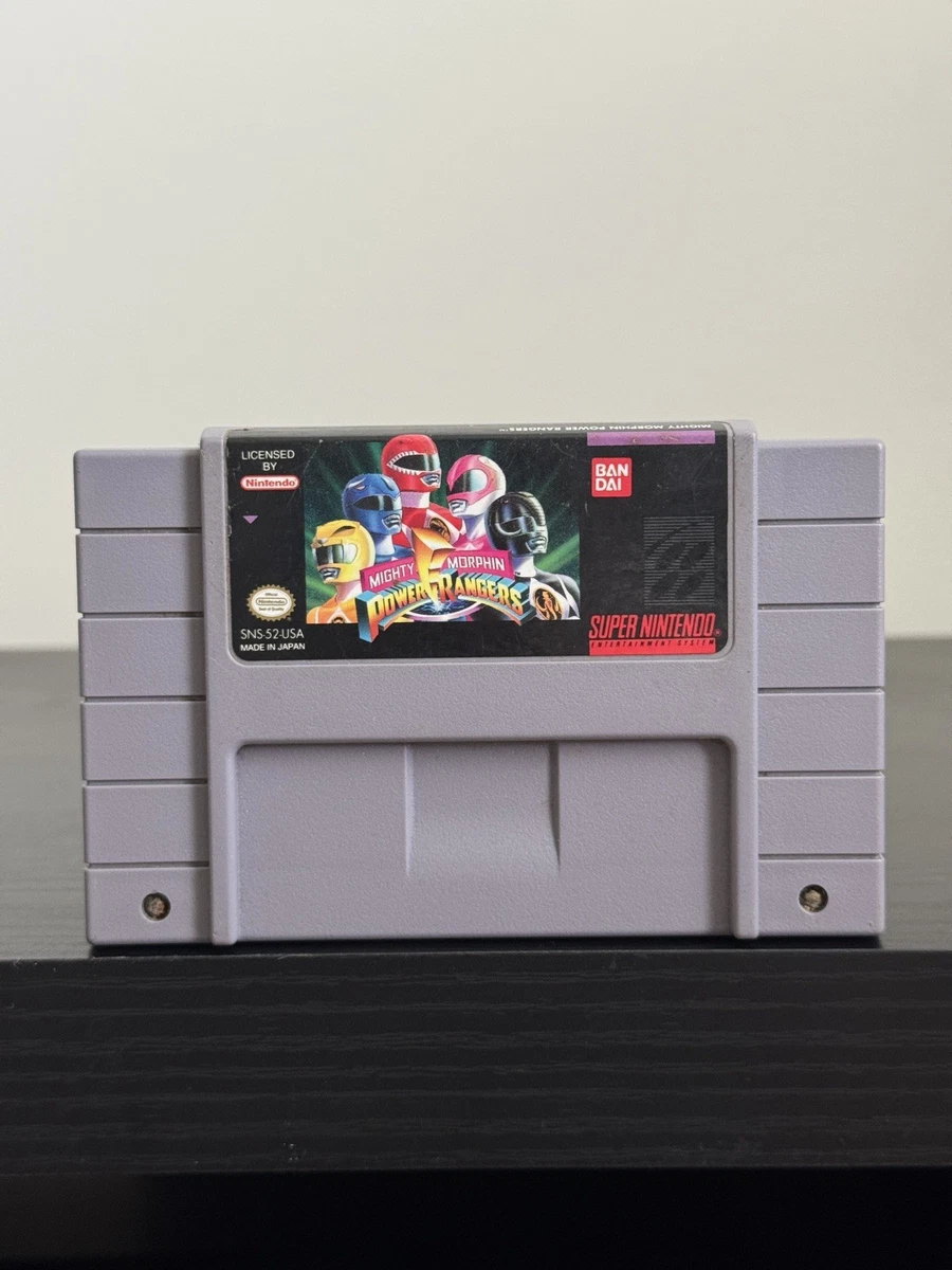Mighty Morphin Power Rangers Nintendo SNES Video Games for sale | eBay