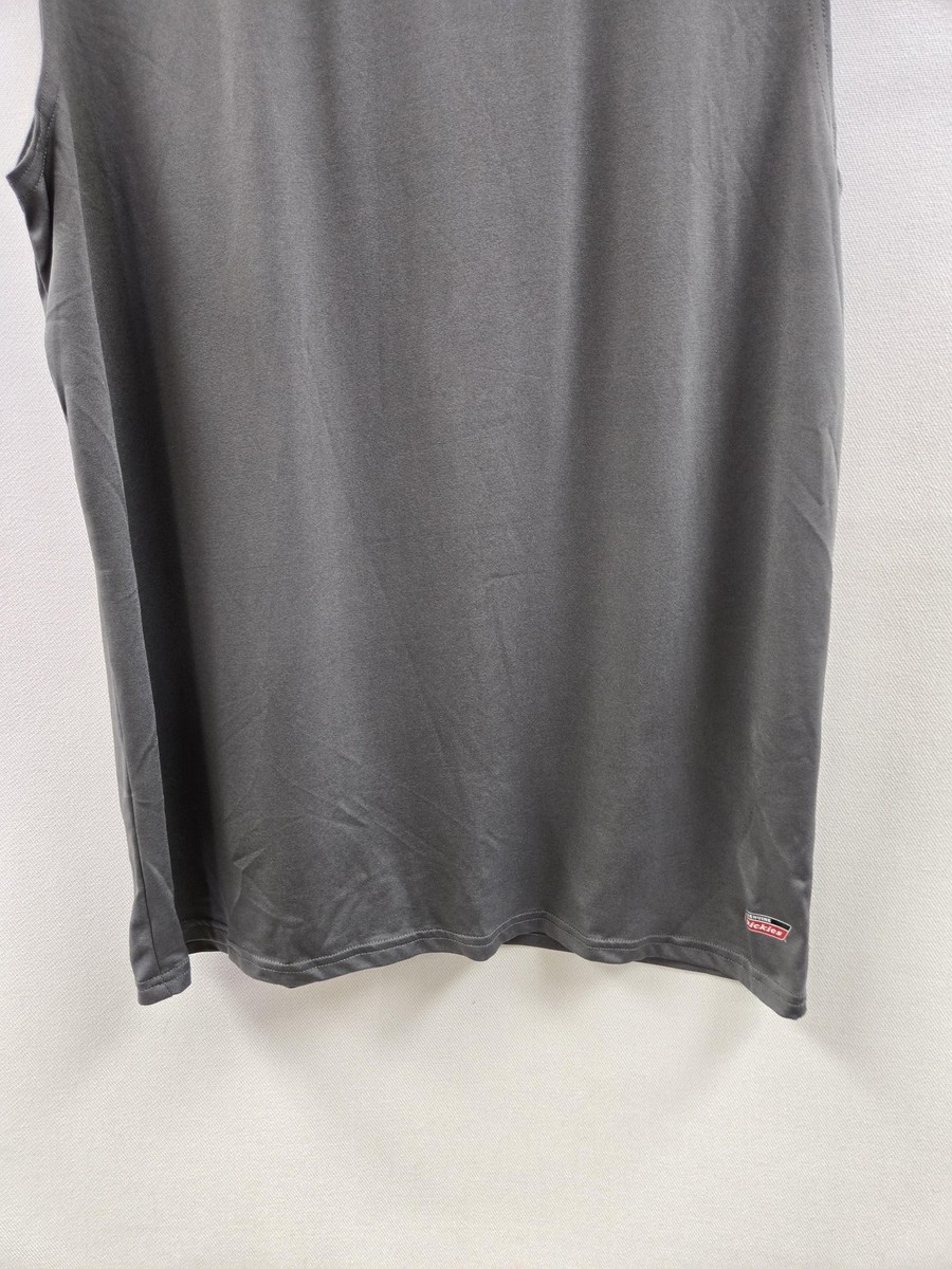 Genuine Dickies Shirt Mens Medium Gray Sleeveless Muscle Tank Top