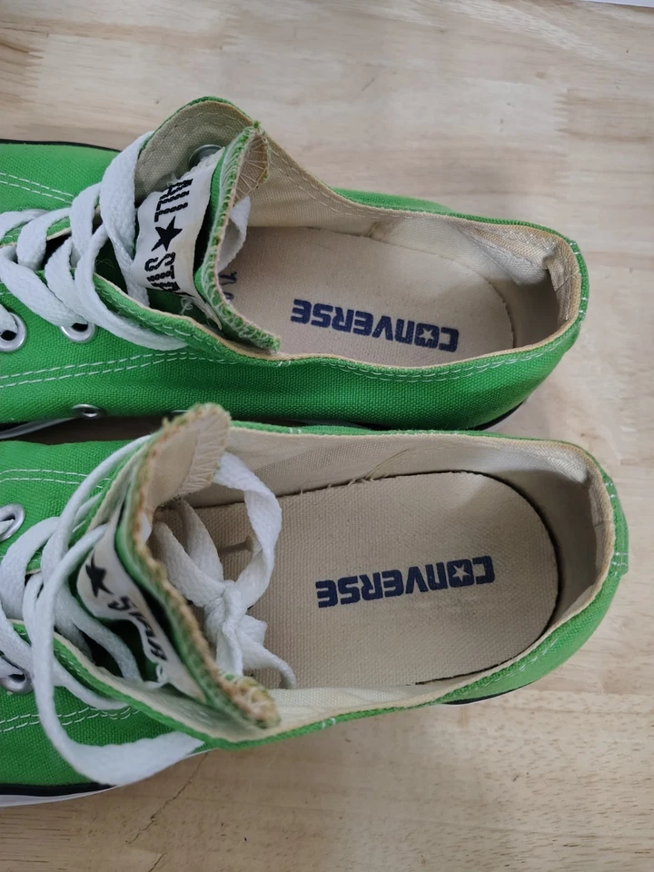 Tênis Converse Feminino 9 Masculino 7 Lona Verde Chuck Taylor All Star Top Baixo - Imagem 2 de 4