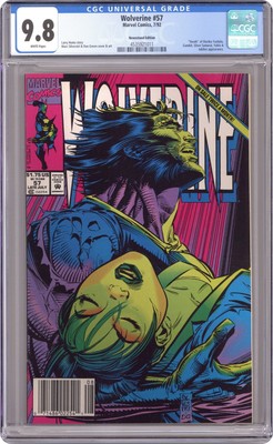 Wolverine #57N CGC 9.8 Newsstand 1992 4535921011