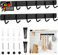 Kleiderhaken Edelstahl 6Er Set Wandhaken KüChe Bad Wohnzimmer Platzsparend