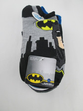 Batman DC Comics No Shows Socks Size L 3-9 Kids Boys Socks 8 Pair NEW NWT