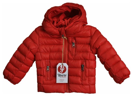 GIUBBINO GIACCONE IMBOTTITO NEONATO TASCHE CAPPUCCIO ZIP MARCA YOURS ART. Y5040 - Picture 2 of 6
