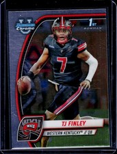 2024 Bowman University Chrome #191 TJ Finley Western Kentucky Hilltoppers