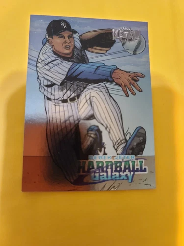 Derek Jeter 1998 Fleer Metal Universe Hardball Galaxy Foil