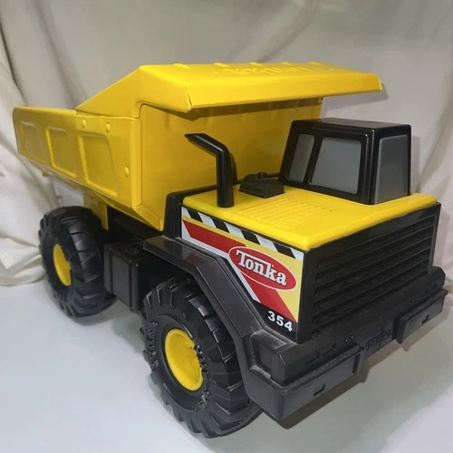 TONKA 354 Large Metal/Plastic Yellow Classic Mighty Dump Truck 2012 Vintage Toys