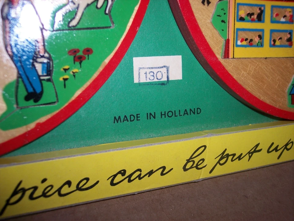 Vintage Simplex Wooden Puzzle made in Holland plywood WITH original packaging - Image 4 of 4