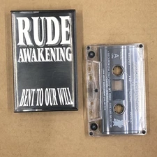RUDE AWAKENING Cassette Tape 90s Power Metal BENT OUR WILL DEMO PRIVATE PRESS