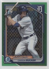 2024 Bowman Chrome Prospects Green Refractor 8/99 Carson Rucker #BCP-65 1gt8