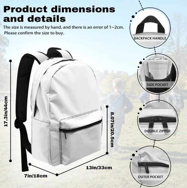 Super Shadow 3 Backpack, Sonic Game Super Form Character Bookbag