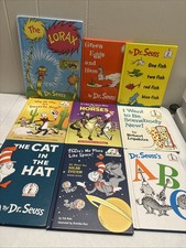 Lot of 9 Dr. Seuss Beginner Books Hardcover Cat In The Hat Green Eggs And Ham