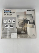 ErgoAV Small  Motion TV Wall mount 19"- 43" TVs - Black - NEW OPEN BOX