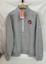 Indiana Fever WNBA Nike Grey Heater 1/2 Zip Mens  Sweater Size M NEW!