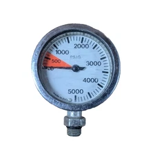 Dive Rite SPG Mini Tech 2" No Hose/Boot, PSI Gauge