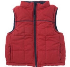 NWOT Boys XS 3-4 Gymboree  FIREHOUSE HOUNDS  Red/Black PUFFER OUTERWEAR VEST