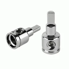 INSTALL BAY IBCPLR1 / 0 GAUGE to 4 GAUGE REDUCER ADAPTER - NICKEL (EACH) **NEW**