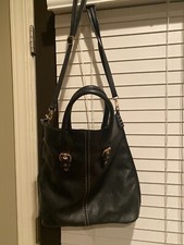 Borsa a mano David Jones in pelle con tasche tracolla opzionale nera