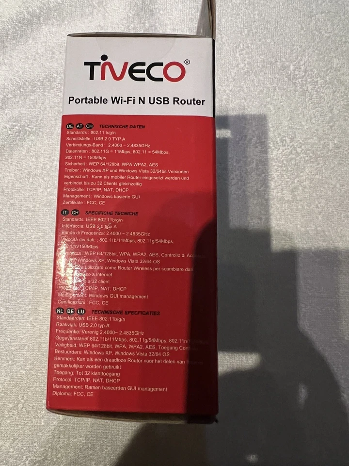 Tiveco Portable Wi-Fi N USB Router A Wi-Fi Lan Card + AP Router Wireless - Bild 3 von 3