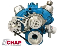 SBF 289 302 Serpentine Pulley Conversion Kit Alt Only Small Block Ford Billet 3