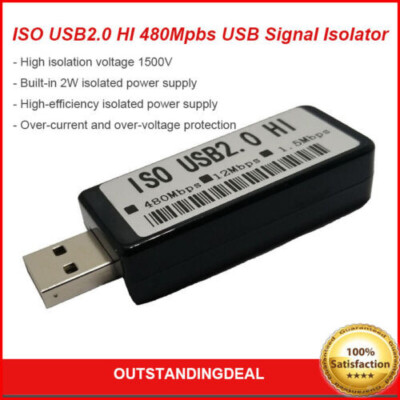 ISO USB2.0 HI 480Mpbs USB Signal Isolator DAC Audio Purification Logic Analysis#