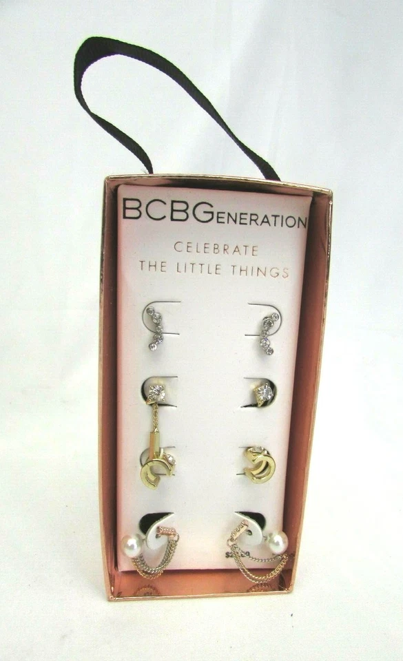 BCBGeneration BCBG 珠宝 "Celebrate The Little Things" 4 双耳环 41341 — 第 3/3 张图片