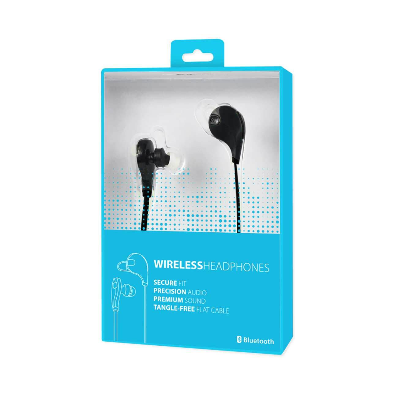 Reiko Wireless In Ear Headphones Universal Bluetooth In Black