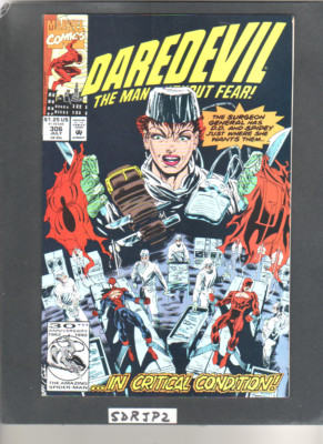 DAREDEVIL #306 NM UNREAD 1992 FOGGY KAREN PAGE SPIDER-MAN 1st SURGEON GENERAL