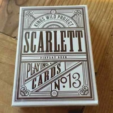 Scarlett Tally Ho Playing Cards Display Deck by Kings Wild Project - Brand New