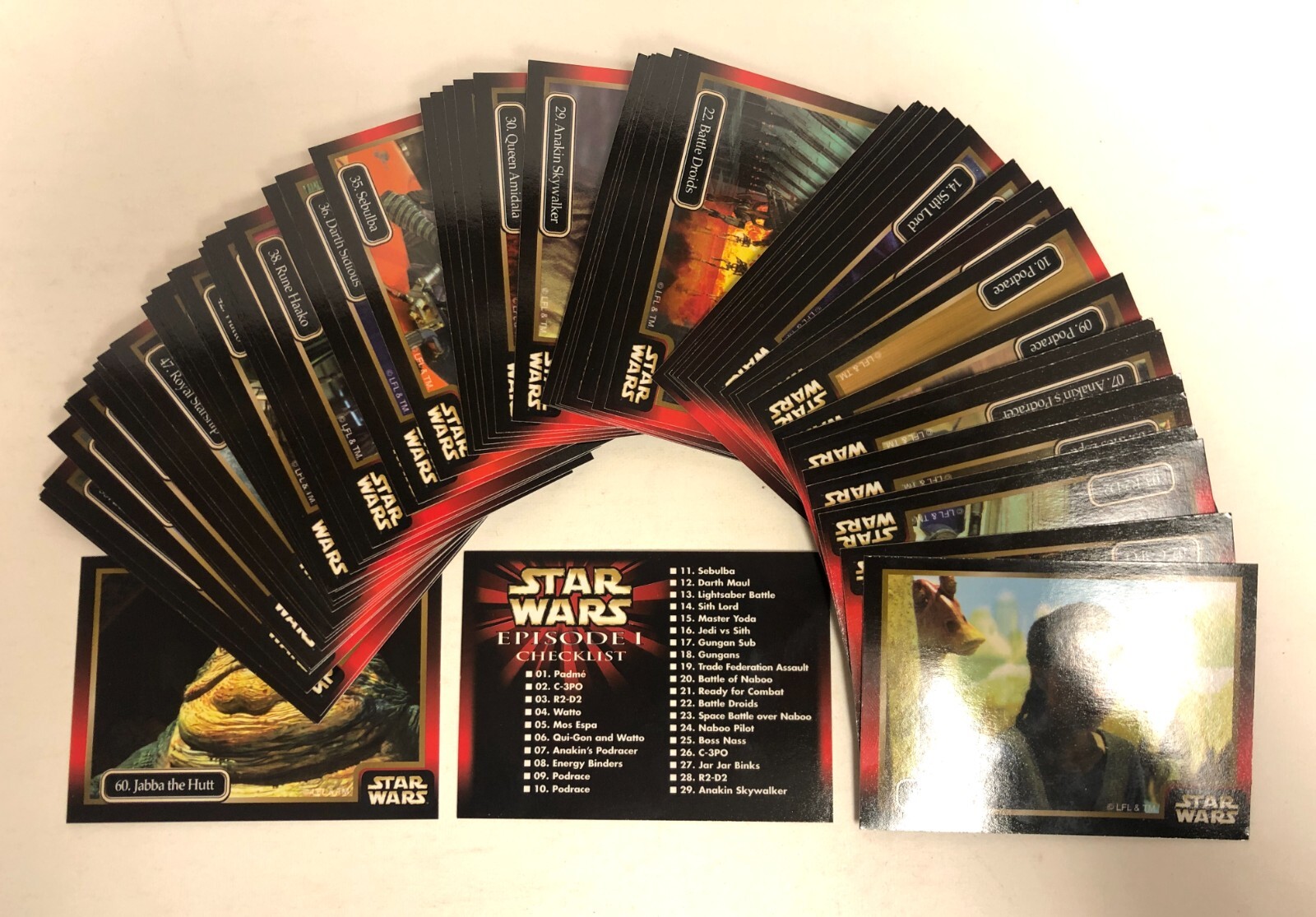 1999 Star Wars Episode 1 Trading Cards Set 1-61 IKON - Picture 2 of 9