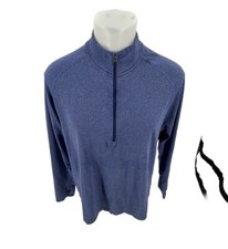 Lululemon Sweater Mens XL Blue Quarter Zip Performance Sweatshirt Top MN17