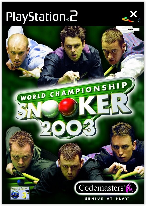 World Championship Snooker 2003 - Jeu PS2 (avec notice)