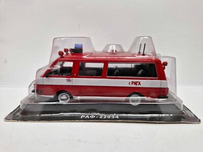 IXO IST RAF-22034 Fire Brigade Riga Russian edition CCCP USSR CAP 1:43 MIB Or...