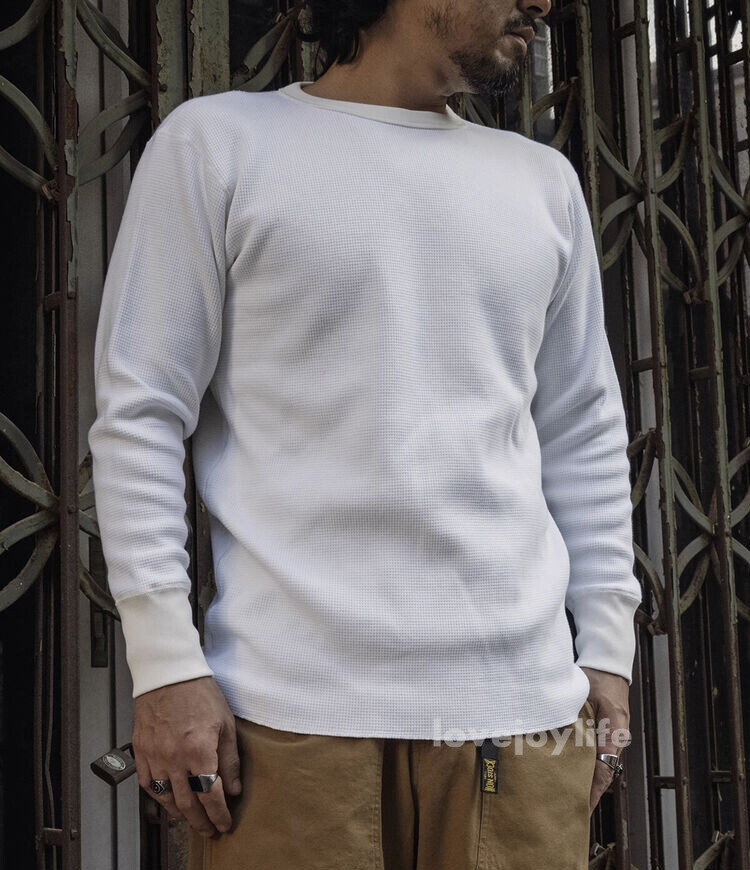 Non Stock Waffle Thermal Shirt 400g Heavyweight Fall Winter Long