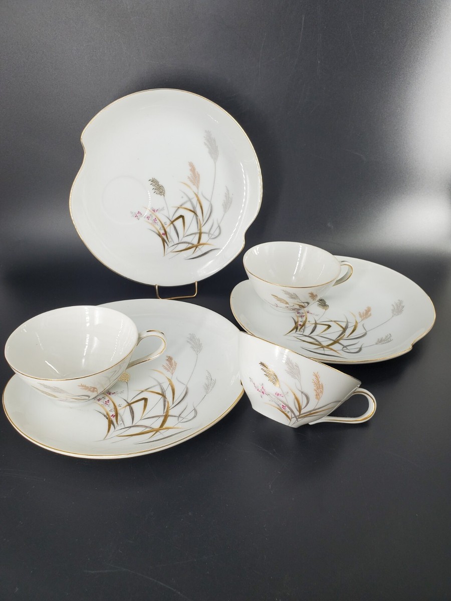 ヴィンテージ　SWALLOW ファインチャイナ 皿 6枚セット Vintage Summit Fine China Set of 6 Luncheon Plates & Cups, Dancing