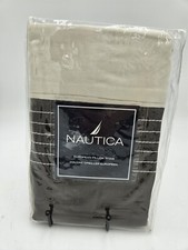 New Nautica "Cape Charles" Euro European Pillow Sham 100 Cotton Brown