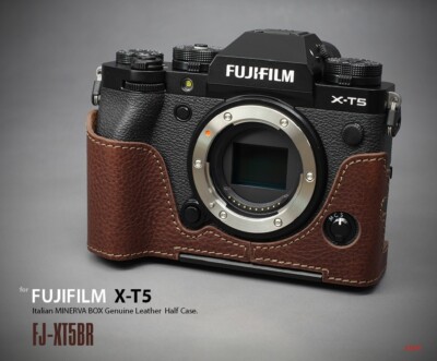 LIM'S Echtleder Kamera Halbtasche Schwalbenschwanzplatte für Fuji Fujifilm X-...