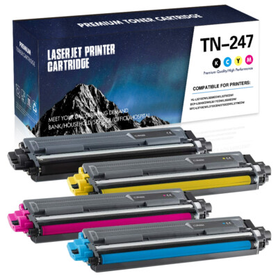 4x XXL Toner Compatible with Brother TN-247 MFC-L3710CW HL-L3210CW MFC-L3750CDW